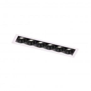 DK2531-WB Встраиваемый светильник SPACE со светодиодом под шпатлевку L126mm 220V 10W 38° 4000К IP20 белый/черный алюминий в Покачах - pokachi.ok-mebel.com | фото 6
