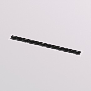 DK2532-WB Встраиваемый светильник SPACE со светодиодом под шпатлевку L240mm 220V 20W 38° 4000К IP20 белый/черный алюминий в Покачах - pokachi.ok-mebel.com | фото 2