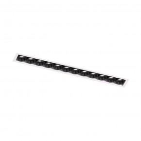 DK2532-WB Встраиваемый светильник SPACE со светодиодом под шпатлевку L240mm 220V 20W 38° 4000К IP20 белый/черный алюминий в Покачах - pokachi.ok-mebel.com | фото 5