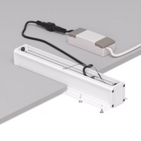 DK2532-WB Встраиваемый светильник SPACE со светодиодом под шпатлевку L240mm 220V 20W 38° 4000К IP20 белый/черный алюминий в Покачах - pokachi.ok-mebel.com | фото 6