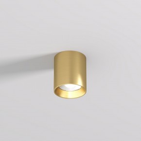 DK2610-SB Накладной светильник SHINE TUBE со светодиодом, D70*H80, IP20, 3000К, 10W, RA?90, сатинированная латунь, алюминий в Покачах - pokachi.ok-mebel.com | фото