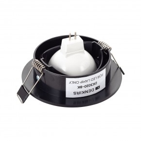 DK3020-BK Встраиваемый светильник, IP 20, 10 Вт, GU5.3, LED, черный, пластик в Покачах - pokachi.ok-mebel.com | фото 3