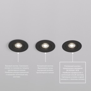 DK3020-BK Встраиваемый светильник, IP 20, 10 Вт, GU5.3, LED, черный, пластик в Покачах - pokachi.ok-mebel.com | фото 5