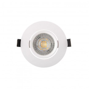 DK3020-WH Встраиваемый светильник, IP 20, 10 Вт, GU5.3, LED, белый, пластик в Покачах - pokachi.ok-mebel.com | фото 1