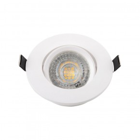 DK3020-WH Встраиваемый светильник, IP 20, 10 Вт, GU5.3, LED, белый, пластик в Покачах - pokachi.ok-mebel.com | фото 2