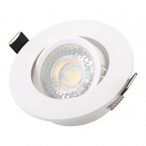 DK3020-WH Встраиваемый светильник, IP 20, 10 Вт, GU5.3, LED, белый, пластик в Покачах - pokachi.ok-mebel.com | фото 2