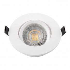 DK3020-WH Встраиваемый светильник, IP 20, 10 Вт, GU5.3, LED, белый, пластик в Покачах - pokachi.ok-mebel.com | фото 4