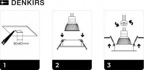 DK3021-BK Встраиваемый светильник, IP 20, 10 Вт, GU5.3, LED, черный, пластик в Покачах - pokachi.ok-mebel.com | фото 5