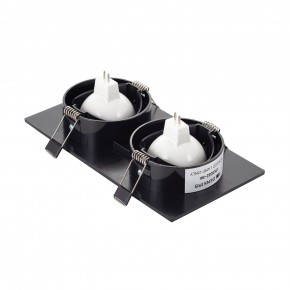 DK3022-BK Встраиваемый светильник, IP 20, 10 Вт, GU5.3, LED, черный, пластик в Покачах - pokachi.ok-mebel.com | фото 3