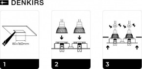 DK3022-WH Встраиваемый светильник, IP 20, 10 Вт, GU5.3, LED, белый, пластик в Покачах - pokachi.ok-mebel.com | фото 6