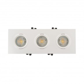 DK3023-WH Встраиваемый светильник, IP 20, 10 Вт, GU5.3, LED, белый, пластик в Покачах - pokachi.ok-mebel.com | фото