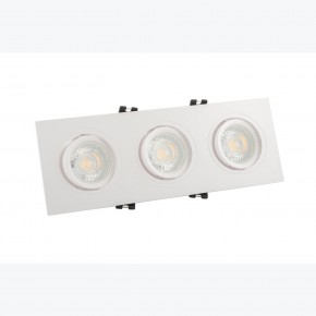 DK3023-WH Встраиваемый светильник, IP 20, 10 Вт, GU5.3, LED, белый, пластик в Покачах - pokachi.ok-mebel.com | фото 2