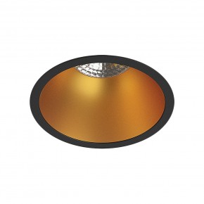DK3026-BG Встраиваемый светильник, IP 20, 10 Вт, GU5.3, LED, черный/золотой, пластик в Покачах - pokachi.ok-mebel.com | фото