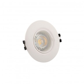 DK3028-WH Встраиваемый светильник, IP 20, 10 Вт, GU5.3, LED, белый, пластик в Покачах - pokachi.ok-mebel.com | фото 2