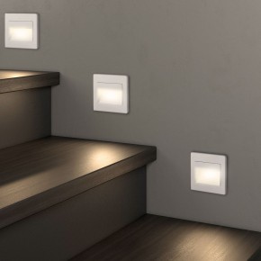 DK3050-WH Светильник встраиваемый в стену, IP 20, LED 3000, 1 Вт, белый, пластик в Покачах - pokachi.ok-mebel.com | фото 6