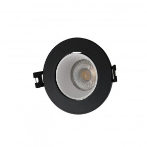 DK3061-BK+WH Встраиваемый светильник, IP 20, 10 Вт, GU5.3, LED, черный/белый, пластик в Покачах - pokachi.ok-mebel.com | фото 1