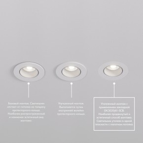 DK3061-WBR Встраиваемый светильник, IP 20, 10 Вт, GU5.3, LED, белый/бронзовый, пластик в Покачах - pokachi.ok-mebel.com | фото 4