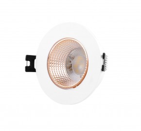 DK3061-WBR Встраиваемый светильник, IP 20, 10 Вт, GU5.3, LED, белый/бронзовый, пластик в Покачах - pokachi.ok-mebel.com | фото