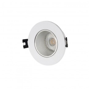 DK3061-WH+CH Встраиваемый светильник, IP 20, 10 Вт, GU5.3, LED, белый/хром, пластик в Покачах - pokachi.ok-mebel.com | фото 1