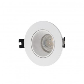 DK3061-WH Встраиваемый светильник, IP 20, 10 Вт, GU5.3, LED, белый/белый, пластик в Покачах - pokachi.ok-mebel.com | фото 1
