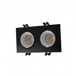 DK3072-BK+WH Встраиваемый светильник, IP 20, 10 Вт, GU5.3, LED, черный/белый, пластик в Покачах - pokachi.ok-mebel.com | фото 1