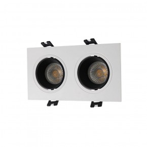 DK3072-WH+BK Встраиваемый светильник, IP 20, 10 Вт, GU5.3, LED, белый/черный, пластик в Покачах - pokachi.ok-mebel.com | фото