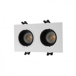 DK3072-WH+BK Встраиваемый светильник, IP 20, 10 Вт, GU5.3, LED, белый/черный, пластик в Покачах - pokachi.ok-mebel.com | фото