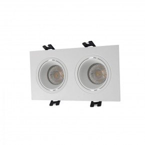 DK3072-WH Встраиваемый светильник, IP 20, 10 Вт, GU5.3, LED, белый/белый, пластик в Покачах - pokachi.ok-mebel.com | фото