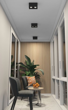 DK3085-BK+CH Светильник накладной IP 20, 10 Вт, GU5.3, LED, черный/хром, пластик в Покачах - pokachi.ok-mebel.com | фото 2