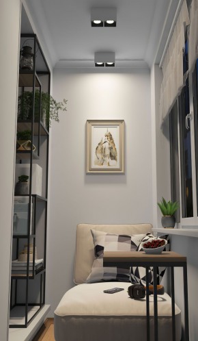 DK3085-WB+WH Светильник накладной IP 20, 10 Вт, GU5.3, LED, бело-черный/белый, пластик в Покачах - pokachi.ok-mebel.com | фото 2