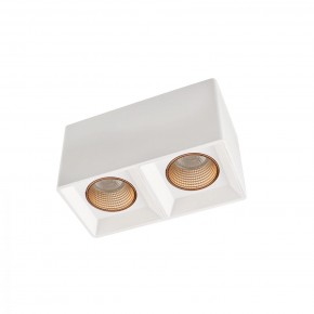 DK3085-WH+BR Светильник накладной IP 20, 10 Вт, GU5.3, LED, белый/бронзовый, пластик в Покачах - pokachi.ok-mebel.com | фото