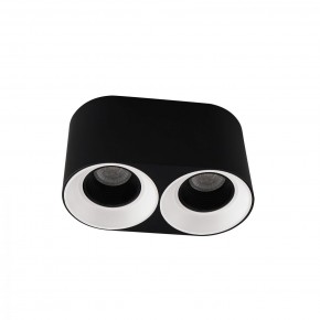 DK3096-BW+BK Светильник накладной IP 20, 10 Вт, GU5.3, LED, черно-белый/черный, пластик в Покачах - pokachi.ok-mebel.com | фото