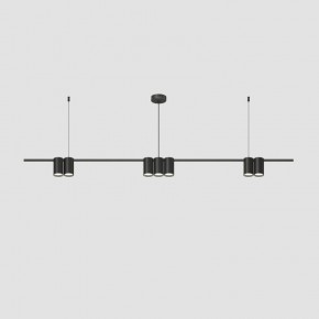 DK4063-BK Подвесной светильник ORBIT, IP20, 7xGU10 LED до 15 Вт, черный матовый, алюминий в Покачах - pokachi.ok-mebel.com | фото