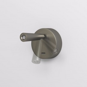DK5072-DN Бра SHINE WALL со светодиодом, D104*H68, IP20, 3000К, 3W, RA?90, темный никель, алюминий в Покачах - pokachi.ok-mebel.com | фото 3