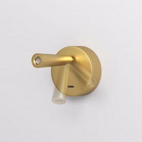 DK5072-SB Бра SHINE WALL со светодиодом, D104*H68, IP20, 3000К, 3W, RA?90, сатинированная латунь, алюминий в Покачах - pokachi.ok-mebel.com | фото 3