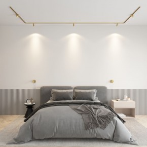 DK5072-SB Бра SHINE WALL со светодиодом, D104*H68, IP20, 3000К, 3W, RA?90, сатинированная латунь, алюминий в Покачах - pokachi.ok-mebel.com | фото 4