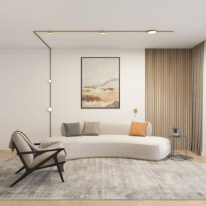 DK5072-SB Бра SHINE WALL со светодиодом, D104*H68, IP20, 3000К, 3W, RA?90, сатинированная латунь, алюминий в Покачах - pokachi.ok-mebel.com | фото 5