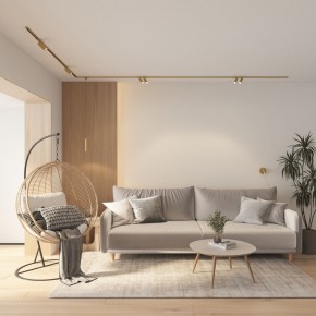 DK5072-SB Бра SHINE WALL со светодиодом, D104*H68, IP20, 3000К, 3W, RA?90, сатинированная латунь, алюминий в Покачах - pokachi.ok-mebel.com | фото 8