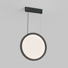 DK6604-BK Подвесной вертикальный светильник Veil со светодиодом H1500 d450 220V 36W 3000-6000K IP20 черный алюминий в Покачах - pokachi.ok-mebel.com | фото