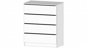 ЭЛЕГАНТ Комод 4 ящика (белый) в Покачах - pokachi.ok-mebel.com | фото