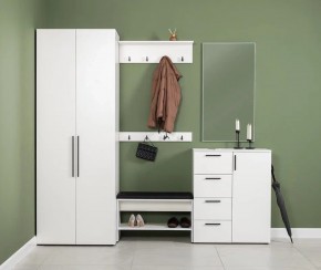 ЭЙР прихожая (модульная) Белый Шагрень в Покачах - pokachi.ok-mebel.com | фото
