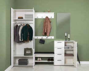 ЭЙР прихожая (модульная) Белый Шагрень в Покачах - pokachi.ok-mebel.com | фото 2