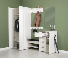 ЭЙР прихожая (модульная) Белый Шагрень в Покачах - pokachi.ok-mebel.com | фото 27