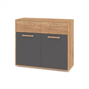 ФЛОРИДА Ф42 Комод (дуб золотой/графит) в Покачах - pokachi.ok-mebel.com | фото