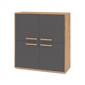 ФЛОРИДА Ф43 Комод (дуб золотой/графит) в Покачах - pokachi.ok-mebel.com | фото
