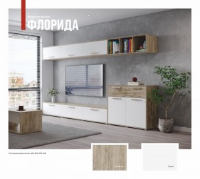 ФЛОРИДА Гостиная (модульная) дуб серый/белый в Покачах - pokachi.ok-mebel.com | фото