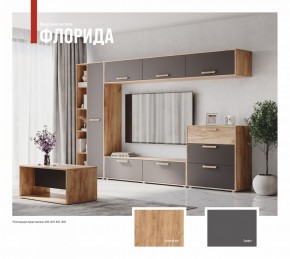 ФЛОРИДА Гостиная (модульная) дуб золотой/графит в Покачах - pokachi.ok-mebel.com | фото