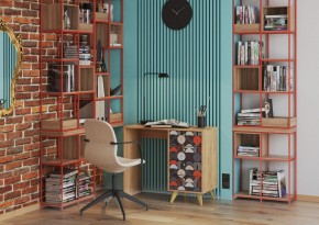 ФЬЮЖН Стол письменный СП-006 (дуб крафт золотой/vinil) в Покачах - pokachi.ok-mebel.com | фото 3