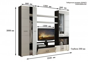 Гостиная Альфа МДФ (Венге/Белый глянец) в Покачах - pokachi.ok-mebel.com | фото 3