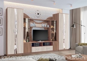 Гостиная Аллегро с 2 шкафами вариант-5 (Ясень светлый/тёмный) в Покачах - pokachi.ok-mebel.com | фото 3